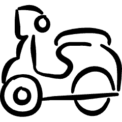 Scooter Icon from Freehand Set