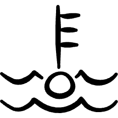 Sea Transport Buoy Icon from Freehand Set