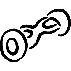 Hoverboard Icon from Freehand Set