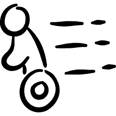Segway Person Icon from Freehand Set