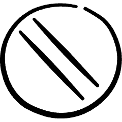 Road Sign Banned Icon from Freehand Set