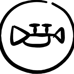 Road Sign Horn Icon from Freehand Set