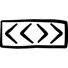 Road Sign Obstruction Horizontal Icon from Freehand Set