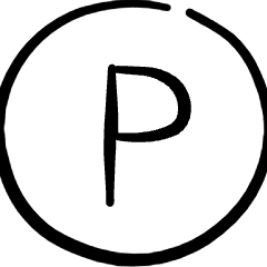 Road Sign Parking Icon from Freehand Set