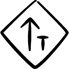 Road Sign Traffic Left Icon from Freehand Set