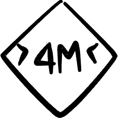 Road Sign Width 4m Icon from Freehand Set