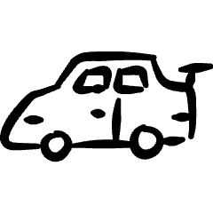 Sports Car Icon from Freehand Set