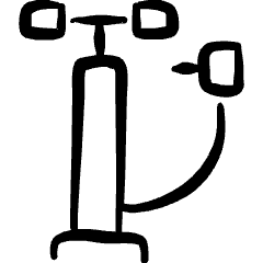 Car Tool Air Pump Icon from Freehand Set