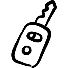 Car Tool Remote Key Icon from Freehand Set