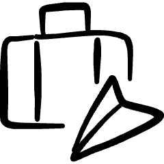 Baggage Plane Icon from Freehand Set