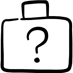 Baggage Question Icon from Freehand Set