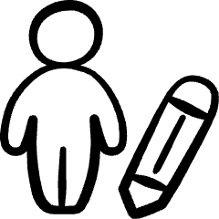 Single Neutral Actions Edit Icon from Freehand Set