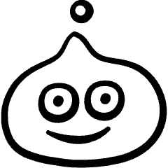 Famous Game Dragonquest Slime Icon from Freehand Set