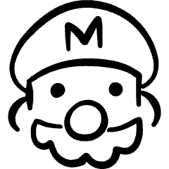 Video Game Mario 3 Icon from Freehand Set