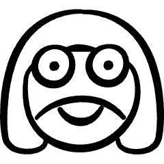 Manga Japanese Comic Frog Alien Keroro Icon from Freehand Set