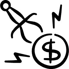 Mediaval Fantasy Bounty Hunter Icon from Freehand Set