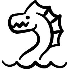 Mythology Creature Leviathan 1 Icon from Freehand Set