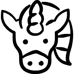 Mythology Creature Unicorn 5 Icon from Freehand Set