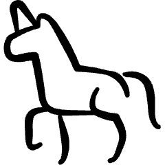 Mythology Creature Unicorn Icon from Freehand Set