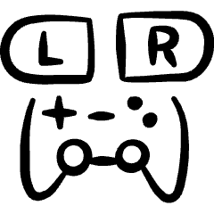 Video Games Device Shoulder Button Left Right Control Icon from Freehand Set