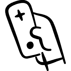 Video Games Device Switch Joy Controller 1 Icon from Freehand Set