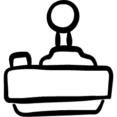 Video Game Control Gear Icon from Freehand Set