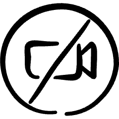 Camera Not Allowed Icon from Freehand Set