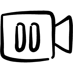 Controls Camera Pause Icon from Freehand Set