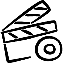 Controls Clapboard Movie Record Icon from Freehand Set