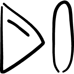 Controls Next Icon from Freehand Set