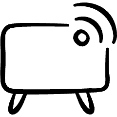 Modern Tv Wifi 2 Icon from Freehand Set