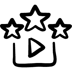 Movies Rating Star Icon from Freehand Set