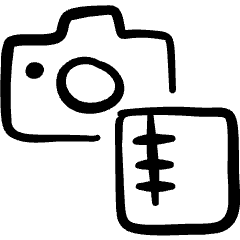 Video Edit Camera Archive Icon from Freehand Set