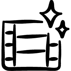 Video Edit Magic Wand Icon from Freehand Set