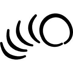 Video Edit Motion Ball Icon from Freehand Set