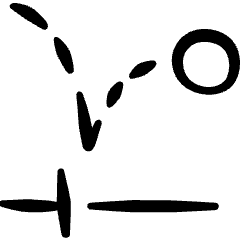 Video Edit Slow Motion Icon from Freehand Set