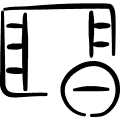 Video Edit Subtract Icon from Freehand Set