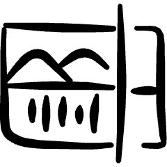 Video Edit Timeline Icon from Freehand Set