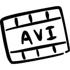 Vide Document Avi Icon from Freehand Set