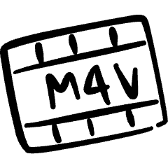 Vide Document M4v Icon from Freehand Set