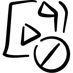 Video File Disable Icon from Freehand Set
