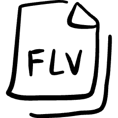 Video File Flv Icon from Freehand Set