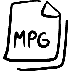 Video File Mpg Icon from Freehand Set