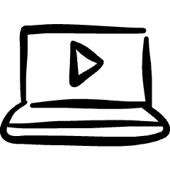 Video Player Laptop Icon from Freehand Set