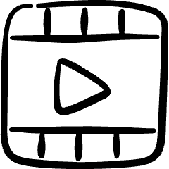 Video Player Movie 2 Icon from Freehand Set