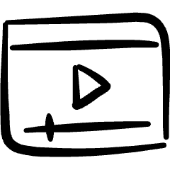 Video Player Slider Icon from Freehand Set