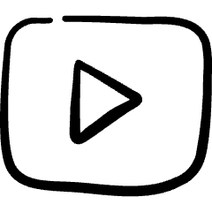 Video Player Icon from Freehand Set