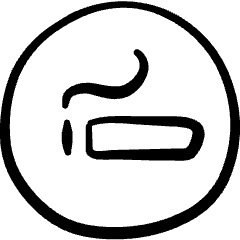 Allowances Smoking Sign Icon from Freehand Set