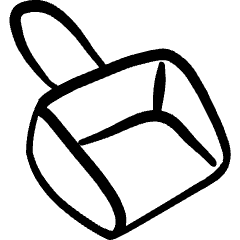 Cleaning Duster Bin Icon from Freehand Set