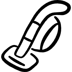 Cleaning Vacuum Icon from Freehand Set